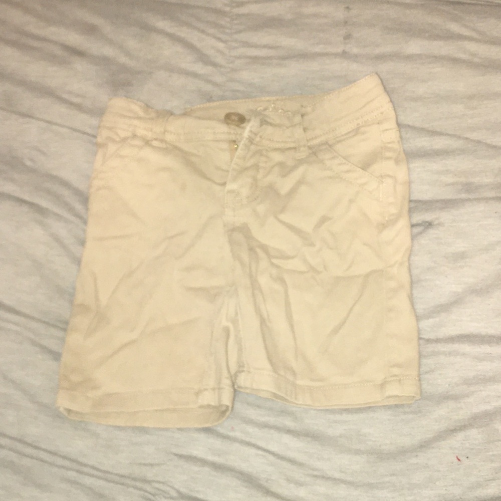 Girls Khaki school shorts